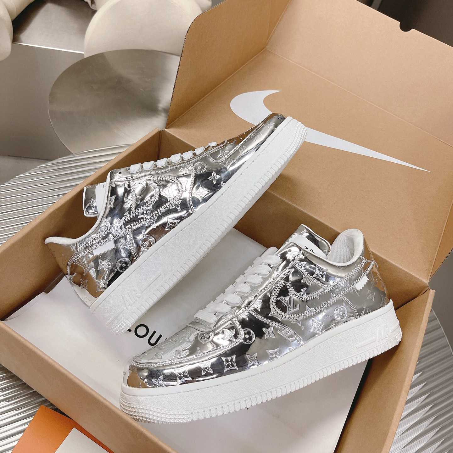 Louis Vuitton x Air Jordan1 Low AJ1 Sneaker - PerfectKickZ