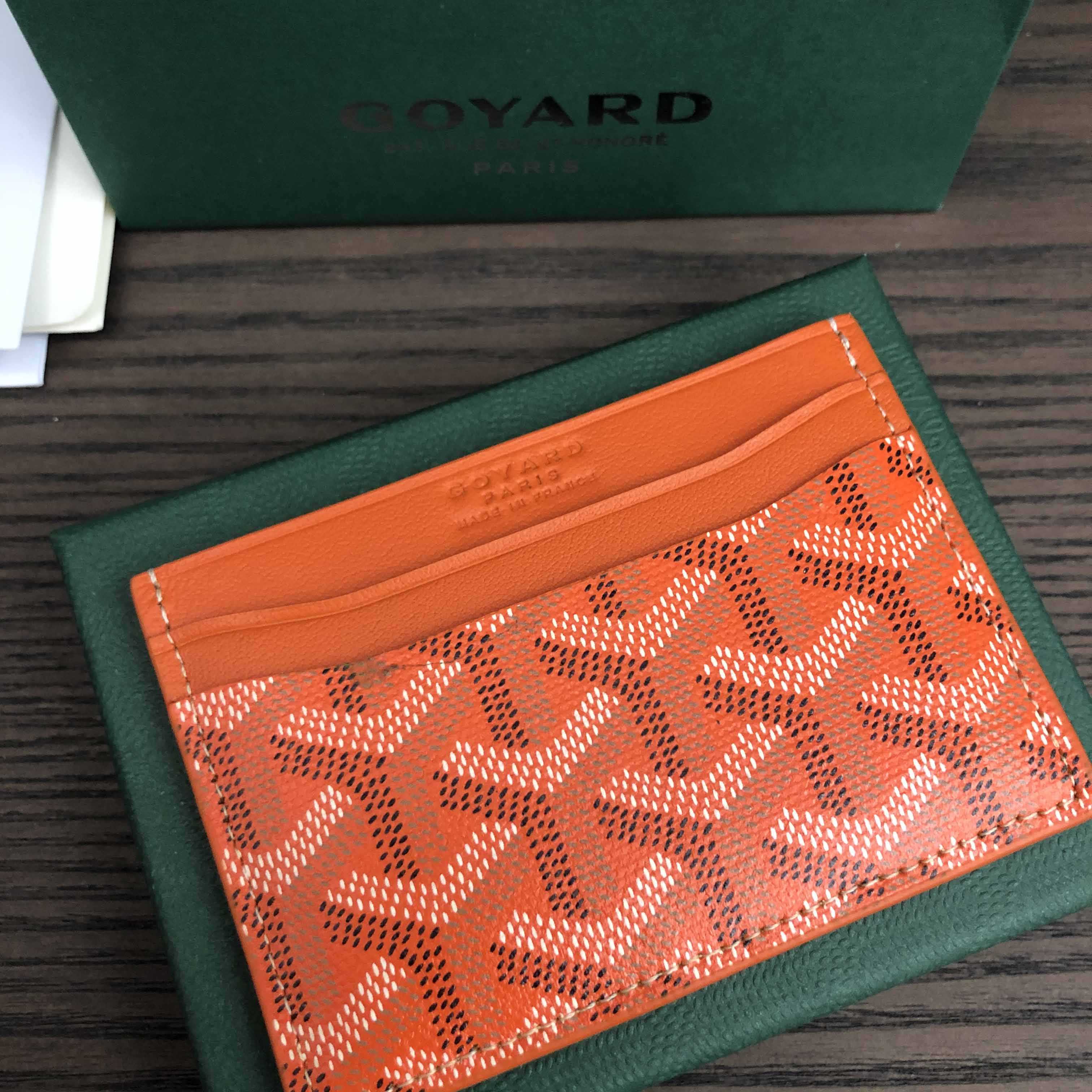 Goyard Card Holder Orange - PerfectKickZ