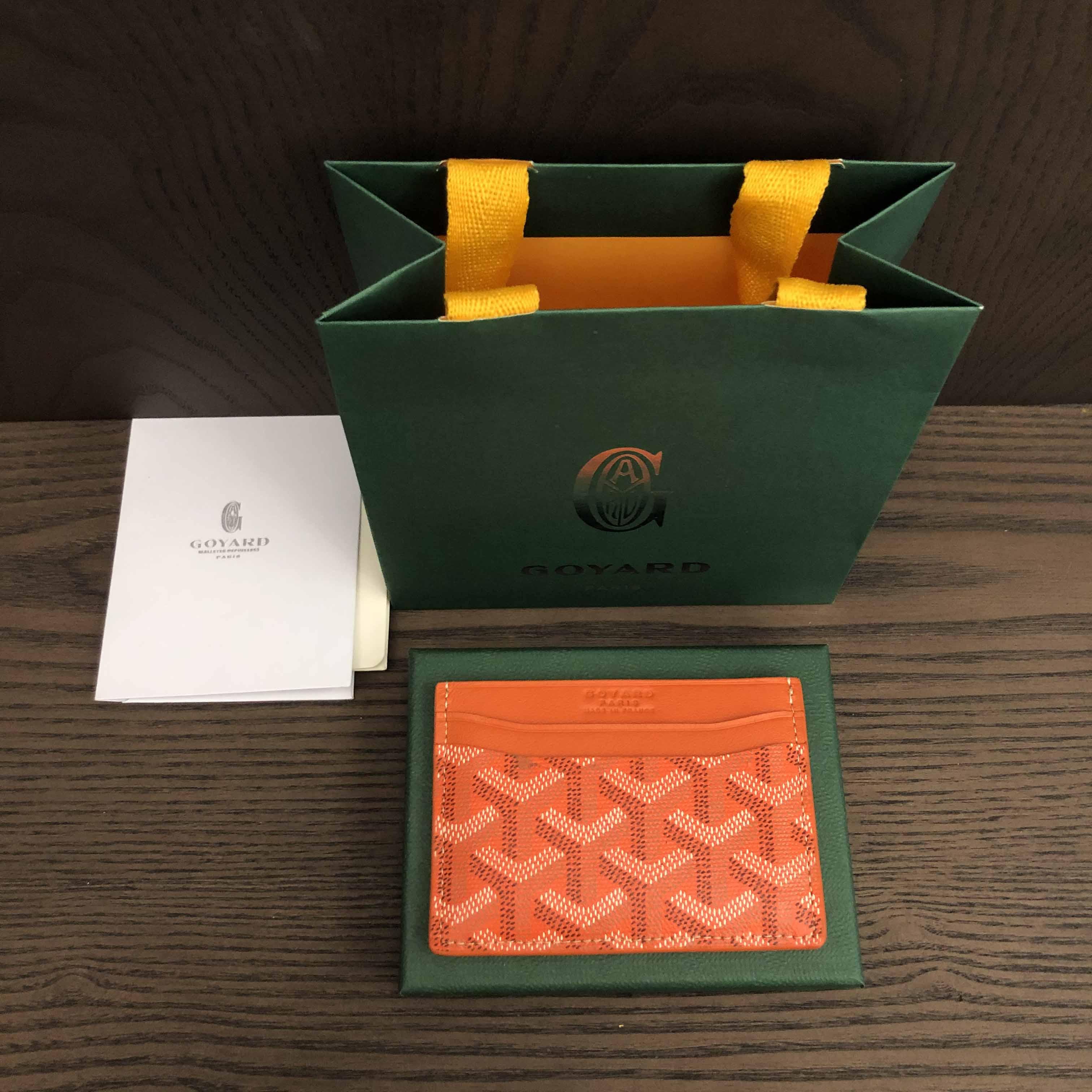 Goyard Card Holder Orange - PerfectKickZ