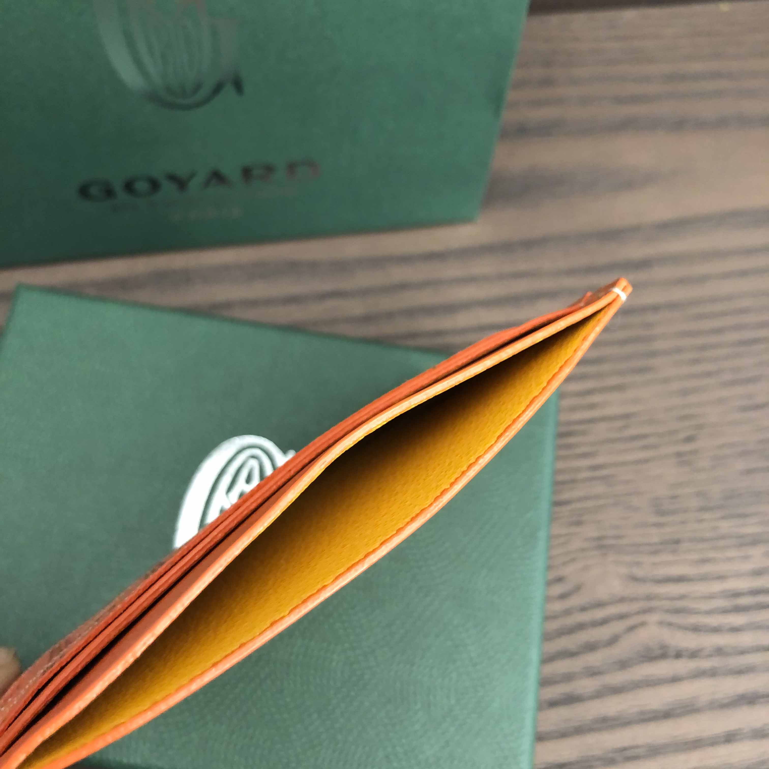 Goyard Card Holder Orange - PerfectKickZ