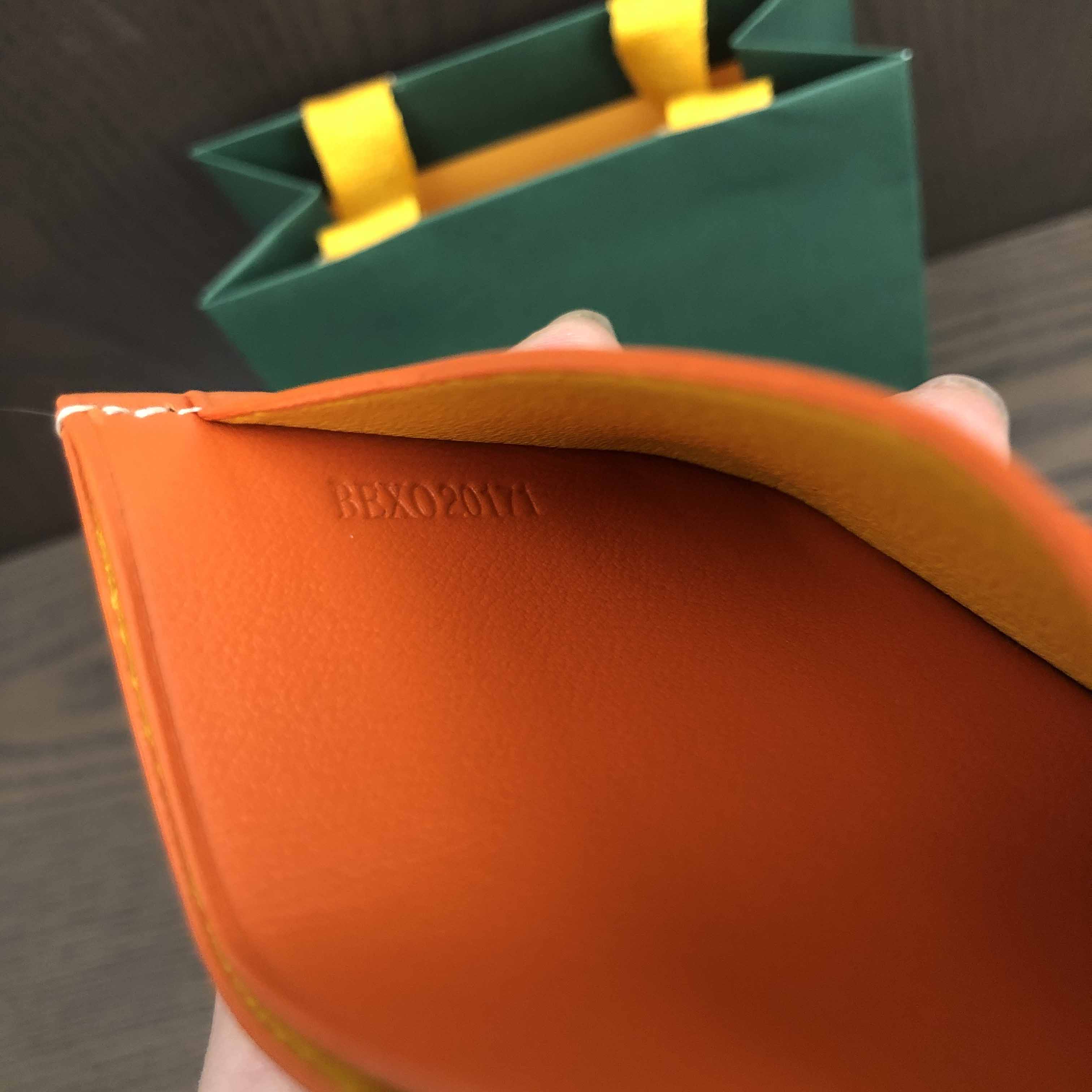 Goyard Card Holder Orange - PerfectKickZ