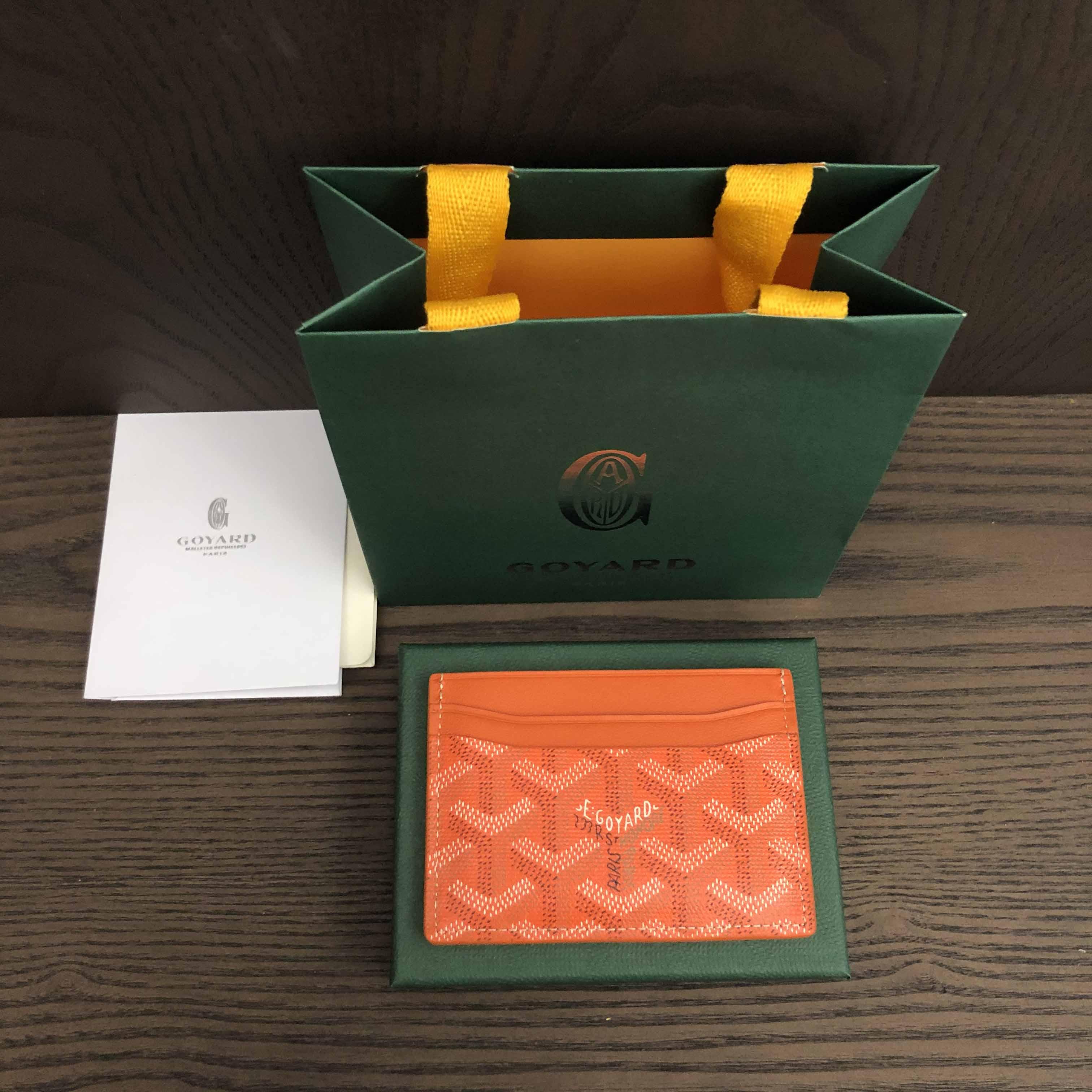Goyard Card Holder Orange - PerfectKickZ