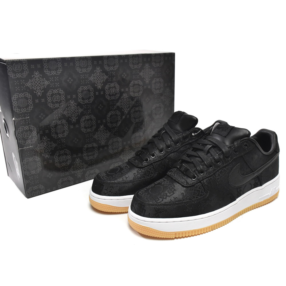 Nike Air Force 1 Low Fragment Design x Clot Black Silk Sneaker     CZ3986-001 - PerfectKickZ