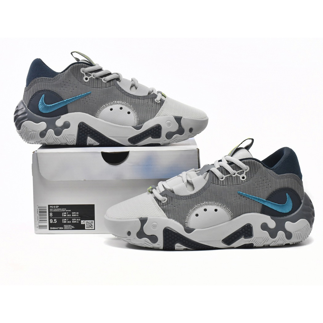 Nike PG 6 EP Grey Navy Volt Sneaker   DH8447-004 - PerfectKickZ