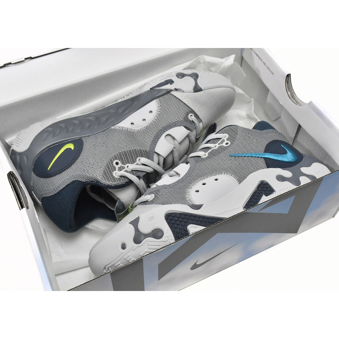 Nike PG 6 EP Grey Navy Volt Sneaker   DH8447-004 - PerfectKickZ