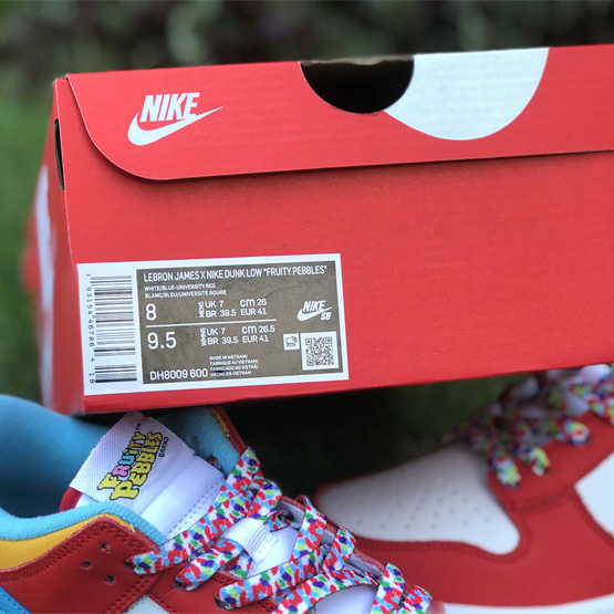 LeBron James x Nike Dunk Low “Fruity Pebbles” Sneaker     DH8009-600  - PerfectKickZ
