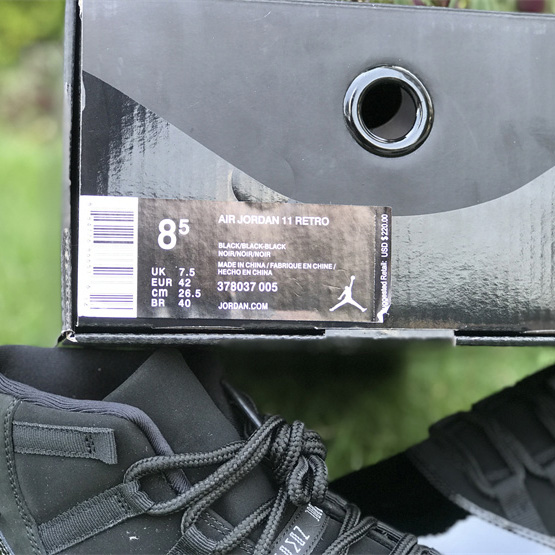 Air Jordan 11 “Blackout” Sneaker     378037-005 - PerfectKickZ