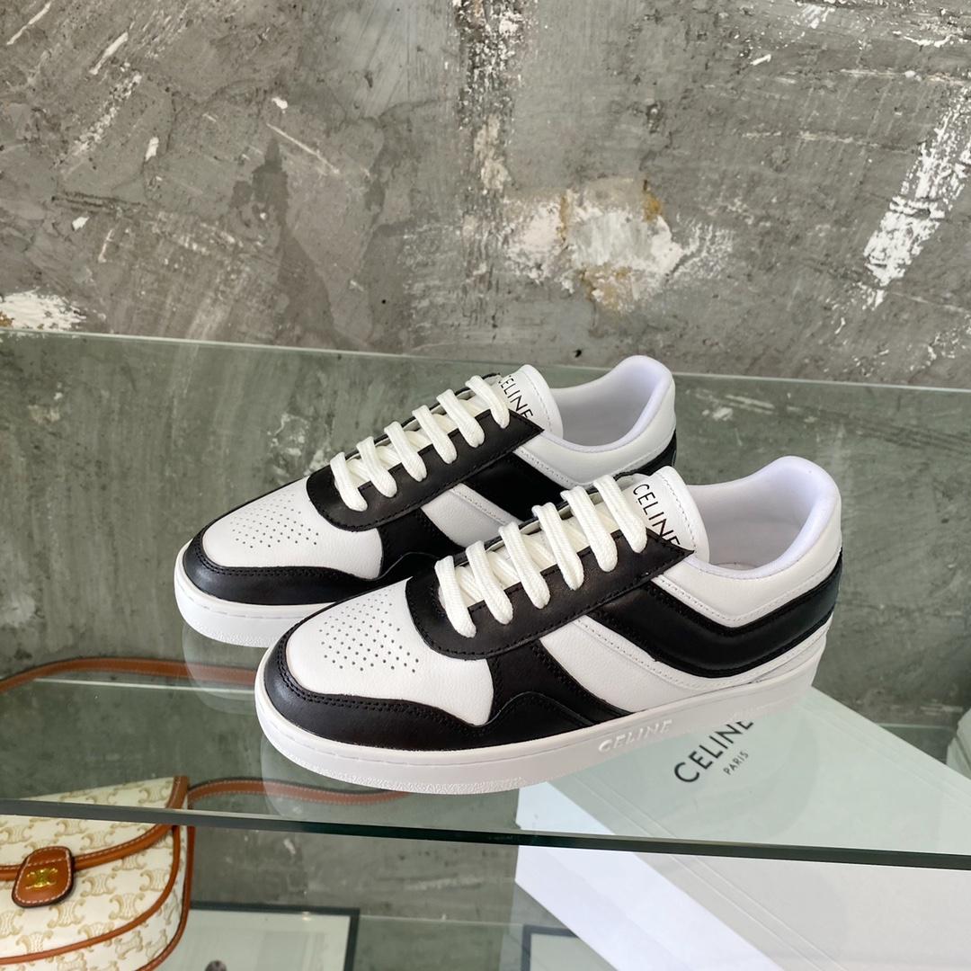 Celine Trainer Low Lace-Up Sneaker In Calfskin - PerfectKickZ
