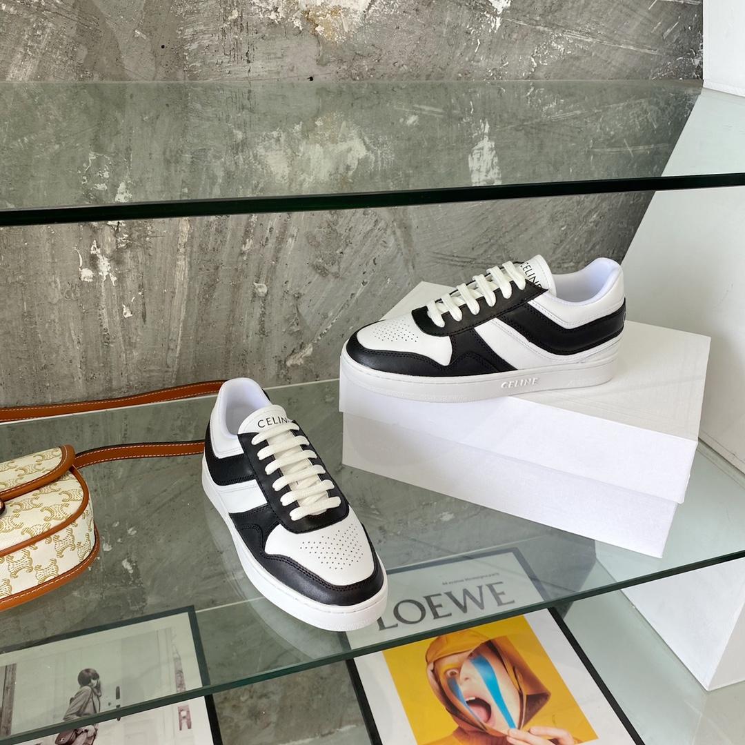 Celine Trainer Low Lace-Up Sneaker In Calfskin - PerfectKickZ