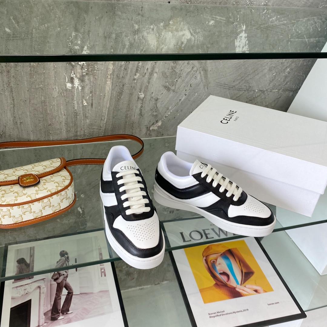 Celine Trainer Low Lace-Up Sneaker In Calfskin - PerfectKickZ