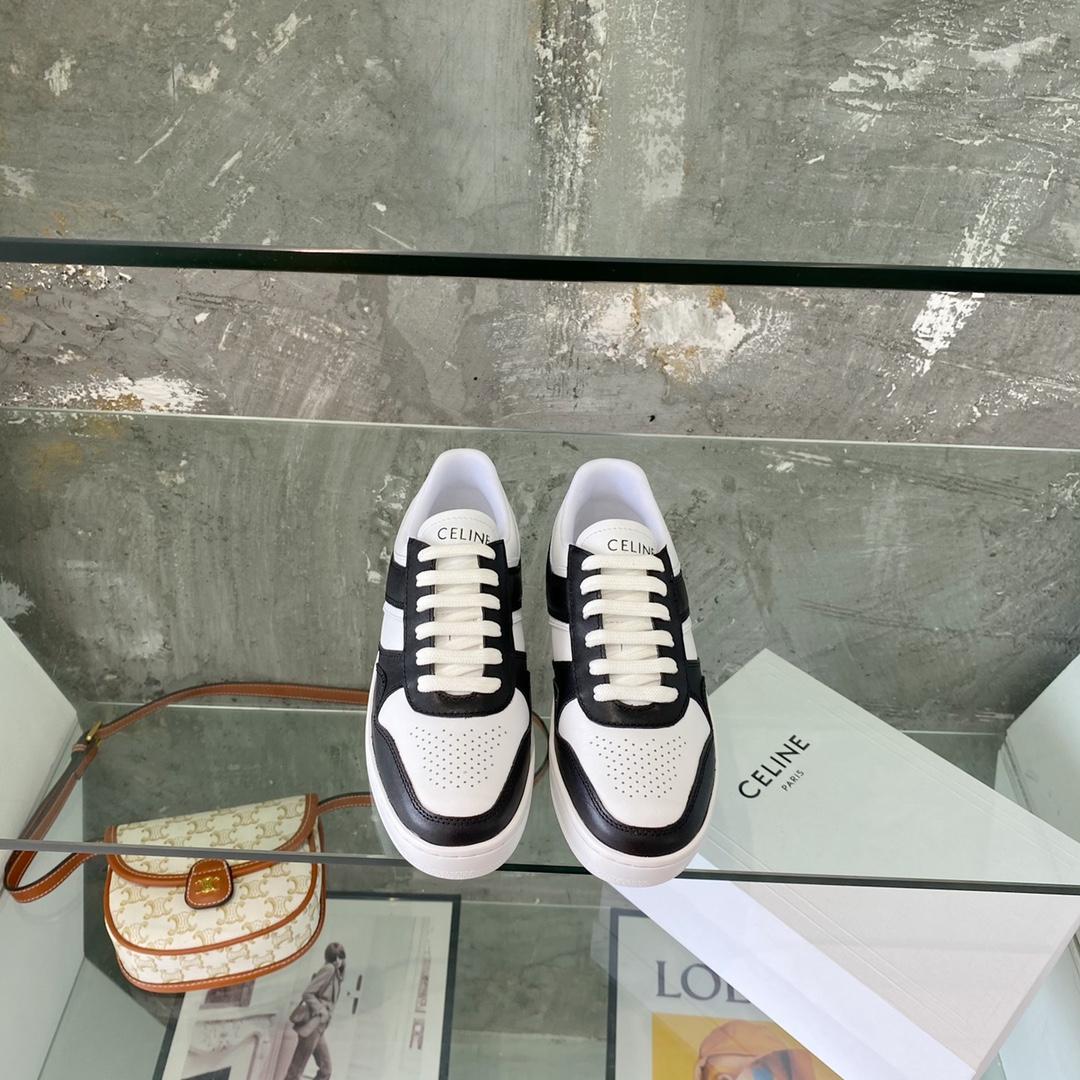 Celine Trainer Low Lace-Up Sneaker In Calfskin - PerfectKickZ