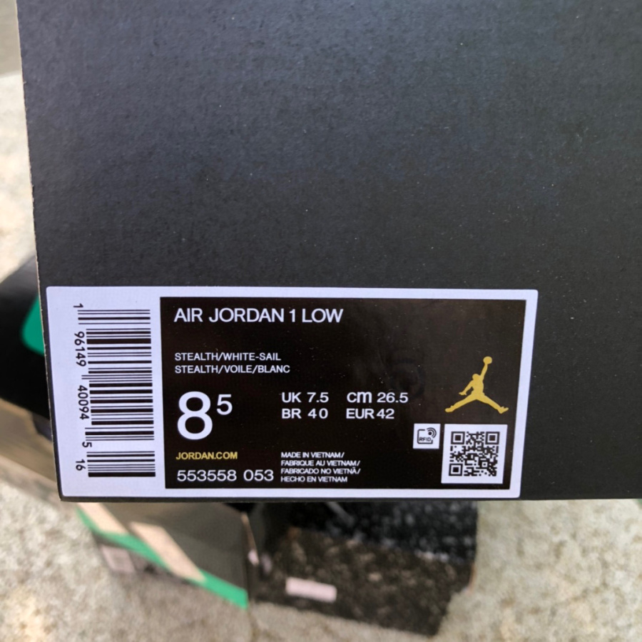 Air Jordan 1 Low Shadow Toe AJ1 Sneaker    553558-115 - PerfectKickZ