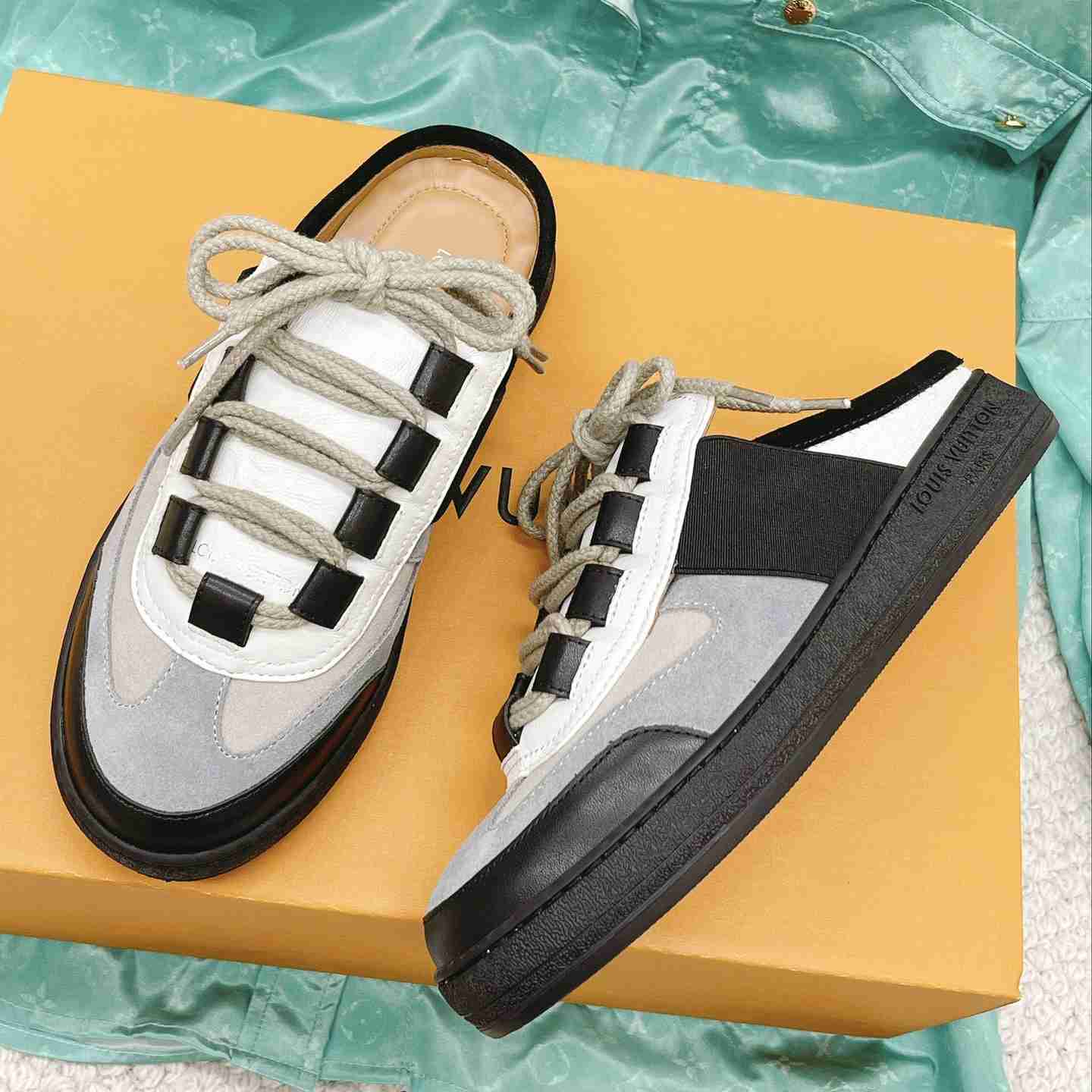 Louis Vuitton Lous Open Back Sneaker     - PerfectKickZ