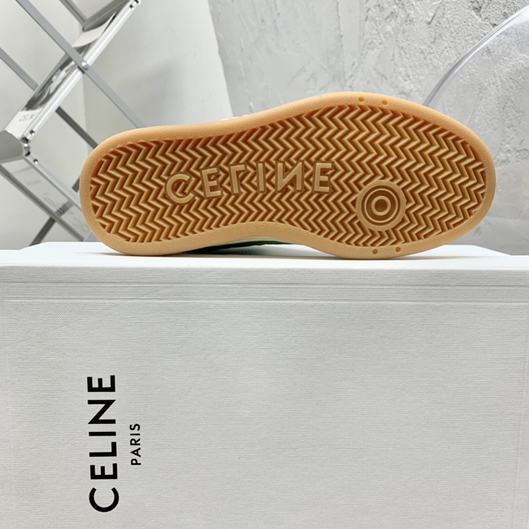 Celine CT-02 Mid Sneaker With Velcro In Calfskin - PerfectKickZ