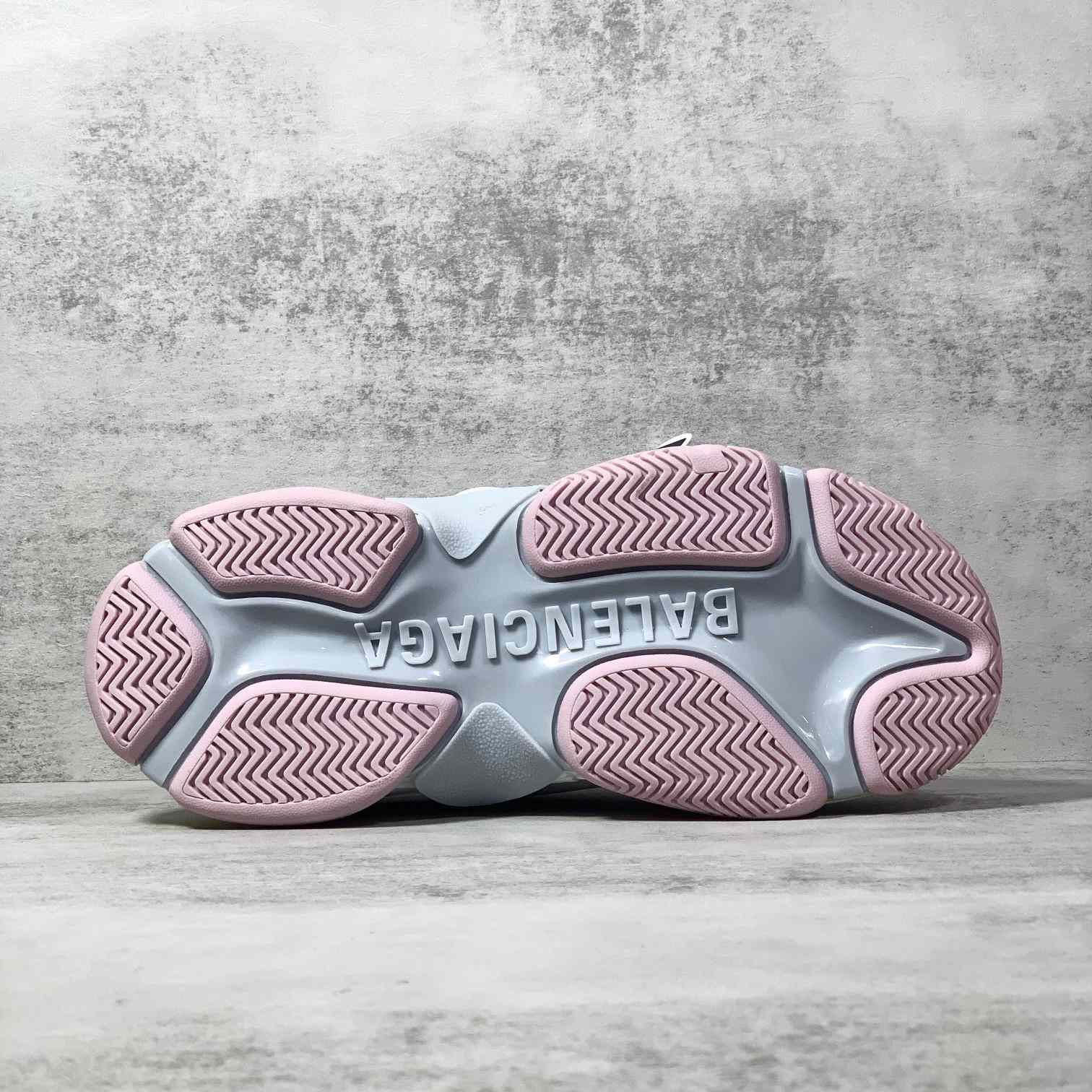 Balenciaga Triple S Sneaker In Grey, White, Light Yellow, Light Pink And Light Nlue Double Foam And Mesh - PerfectKickZ