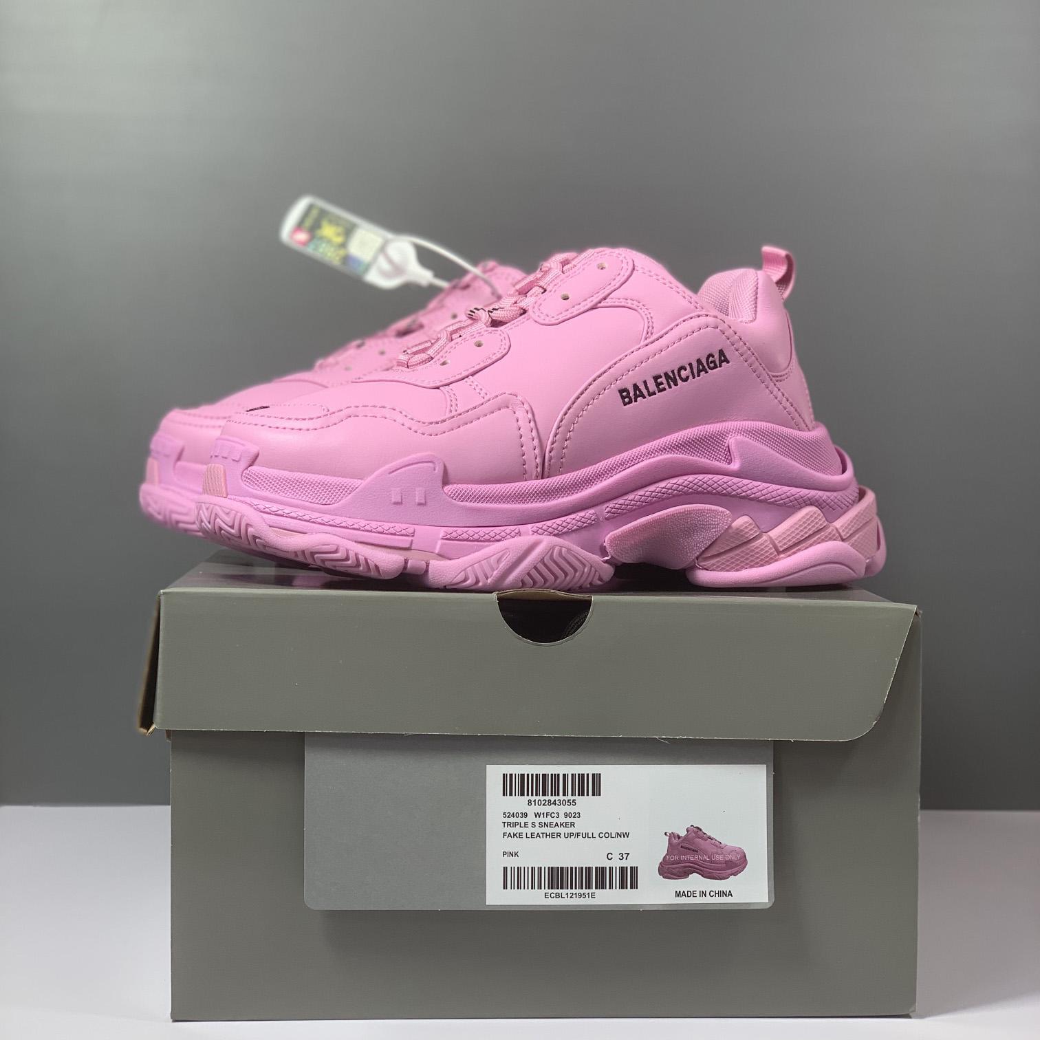 Balenciaga Triple S Sneaker In Pink Technical Material - PerfectKickZ