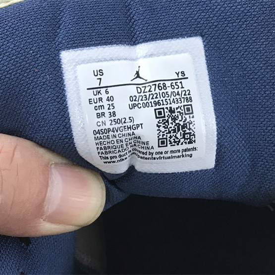 Air Jordan 1 Low 'Canvas' Sneaker   DZ2768-651 - PerfectKickZ