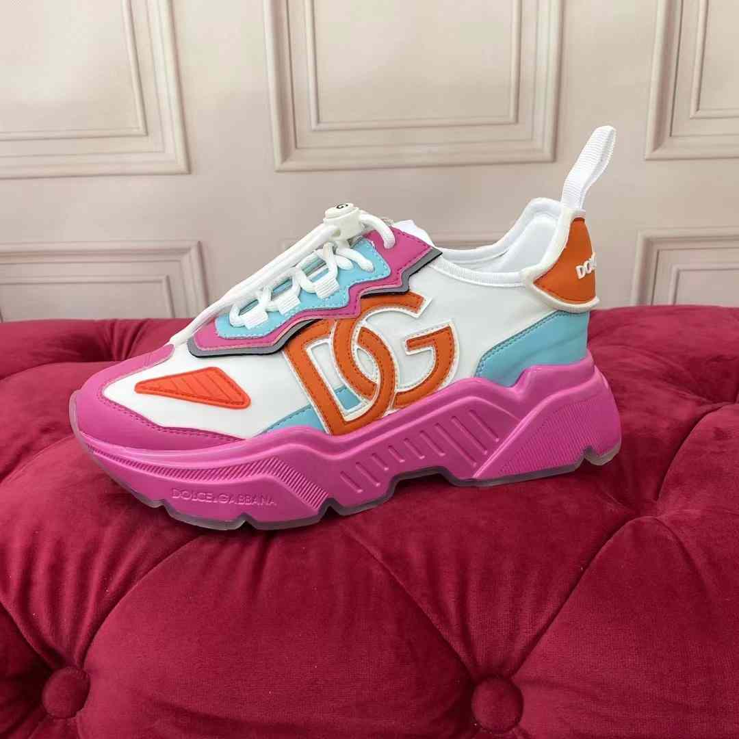 Dolce & Gabbana Mixed-Materials Daymaster Sneakers - PerfectKickZ