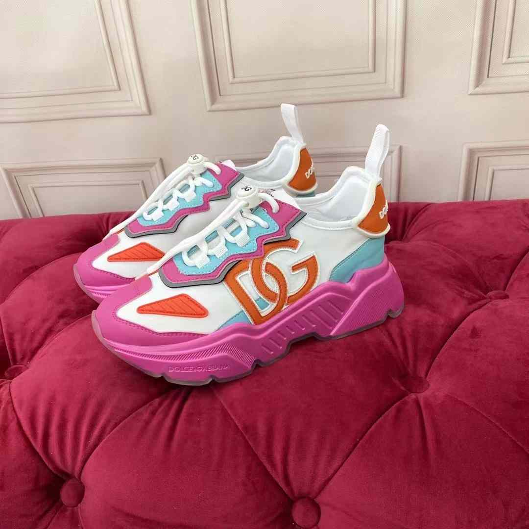 Dolce & Gabbana Mixed-Materials Daymaster Sneakers - PerfectKickZ