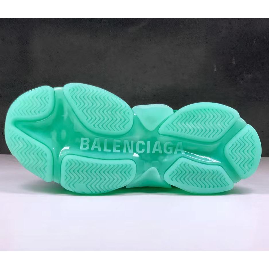 Balenciaga Triple S Clear Sole Sneaker In Light Blue Double Foam And Mesh - PerfectKickZ