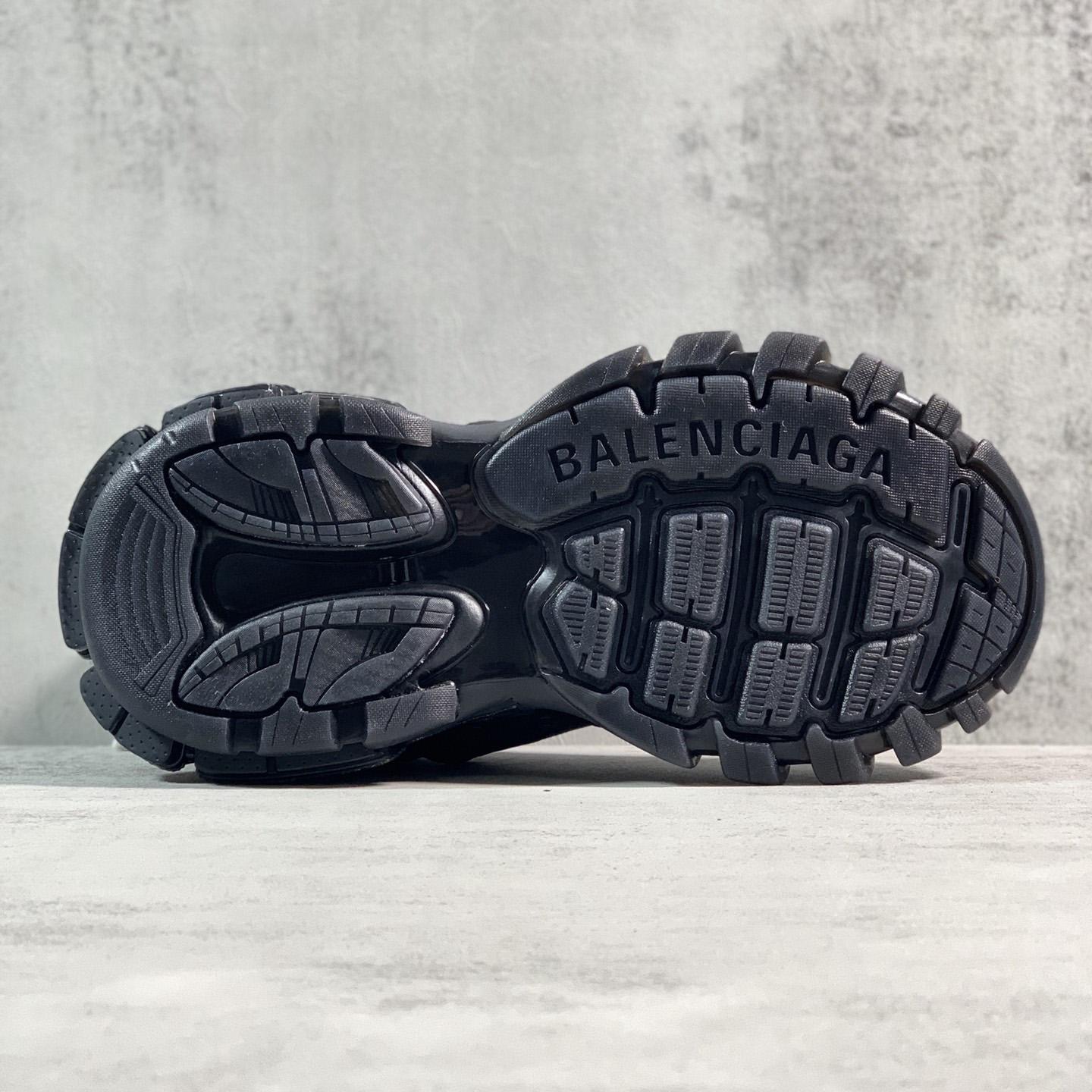 Balenciaga Track Clear Sole Sneaker In Black Mesh And Nylon - PerfectKickZ