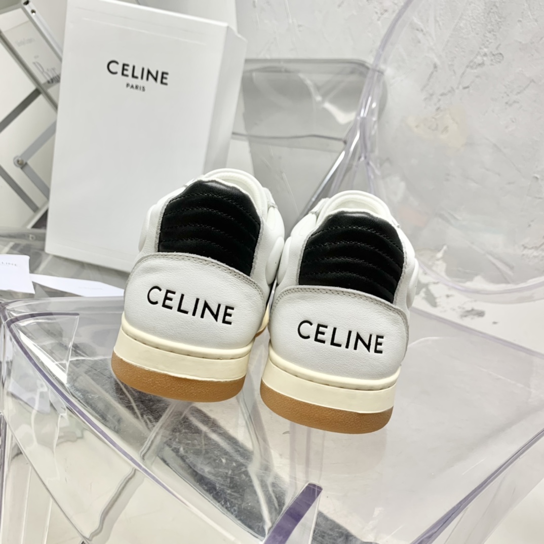 Celine CT-02 Mid Sneaker With Velcro In Calfskin - PerfectKickZ