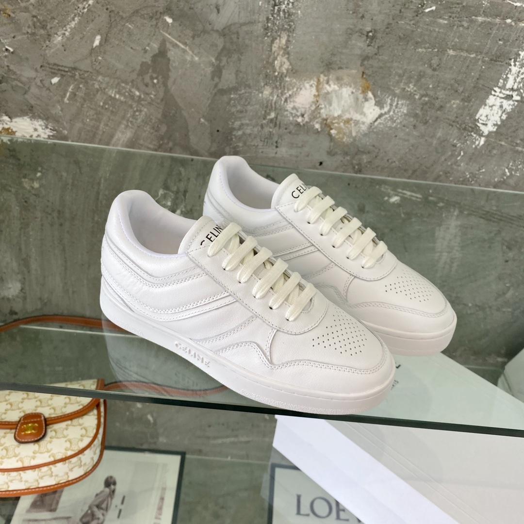 Celine Trainer Low Lace-Up Sneaker In Calfskin - PerfectKickZ