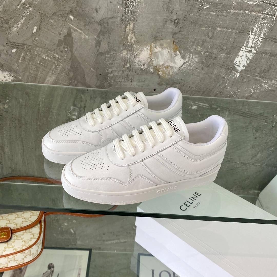 Celine Trainer Low Lace-Up Sneaker In Calfskin - PerfectKickZ