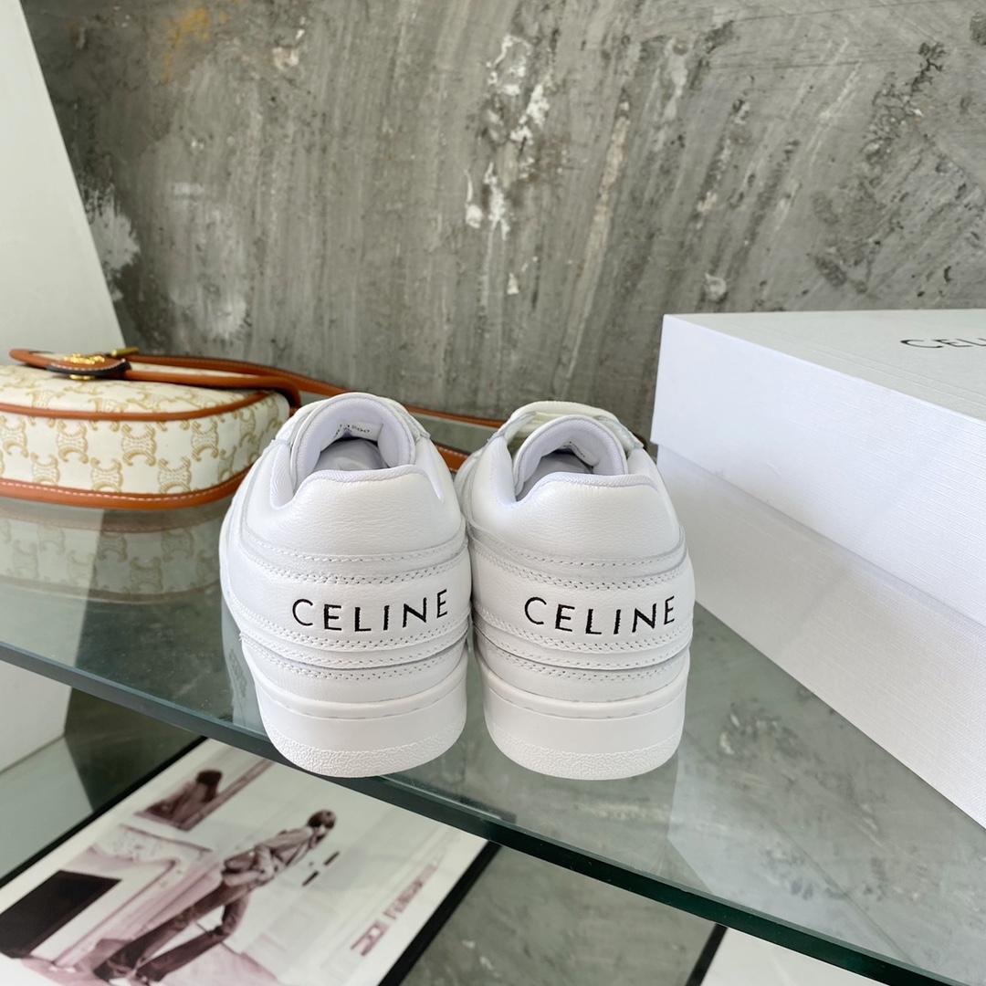 Celine Trainer Low Lace-Up Sneaker In Calfskin - PerfectKickZ