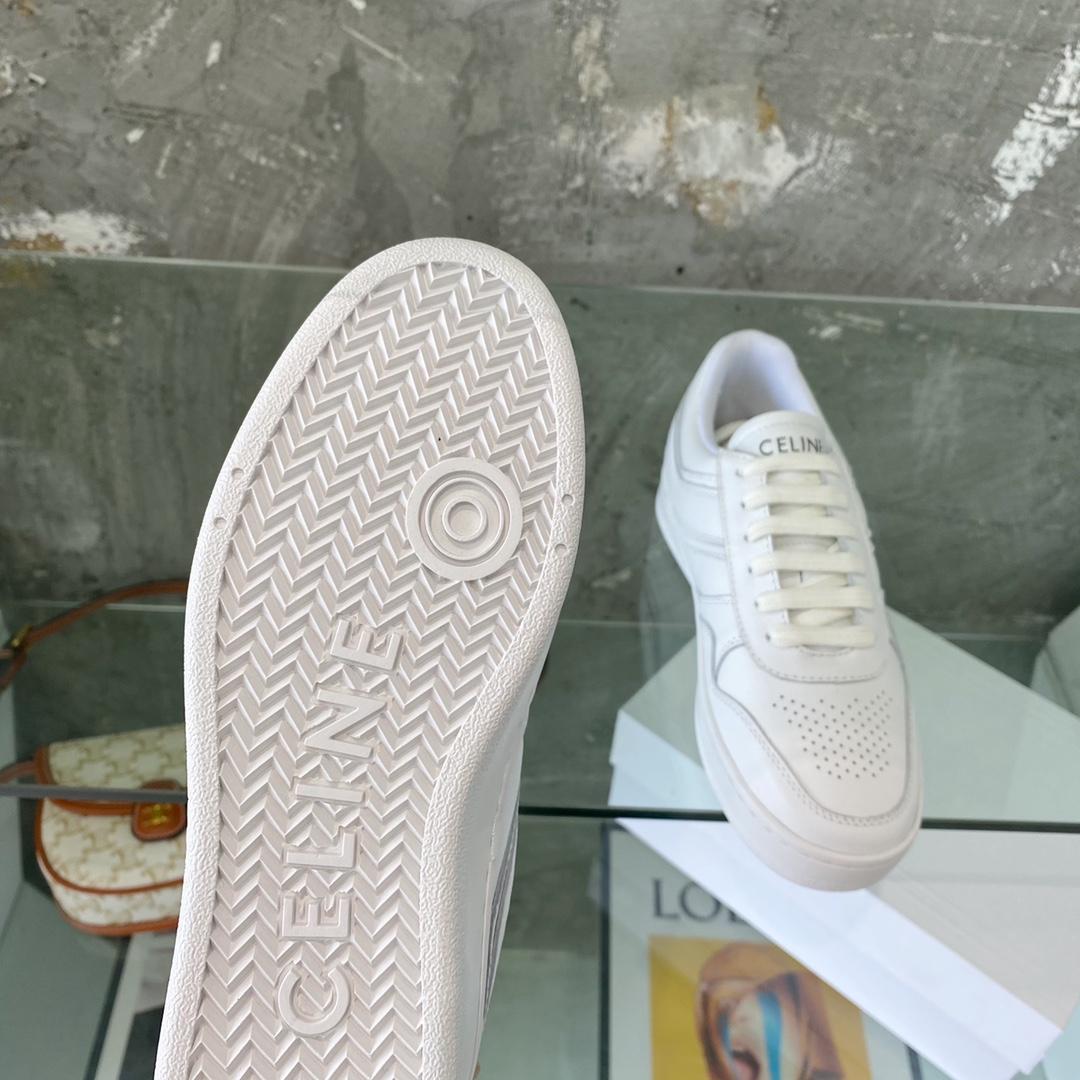 Celine Trainer Low Lace-Up Sneaker In Calfskin - PerfectKickZ