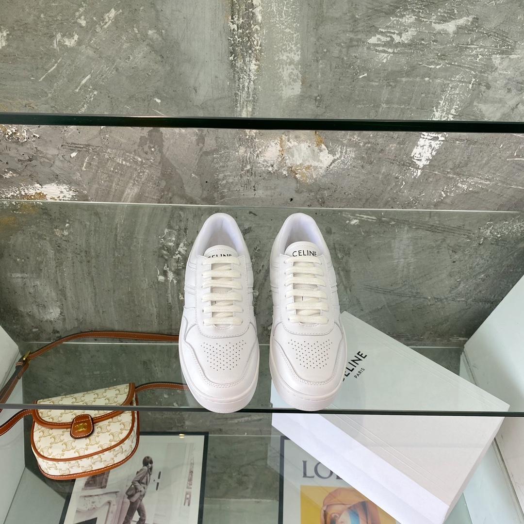 Celine Trainer Low Lace-Up Sneaker In Calfskin - PerfectKickZ