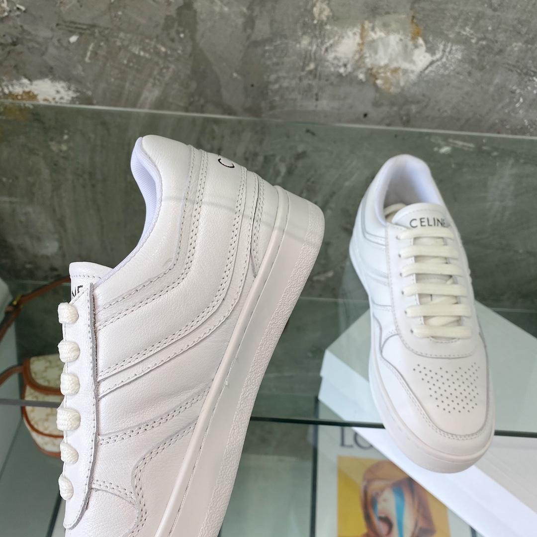 Celine Trainer Low Lace-Up Sneaker In Calfskin - PerfectKickZ