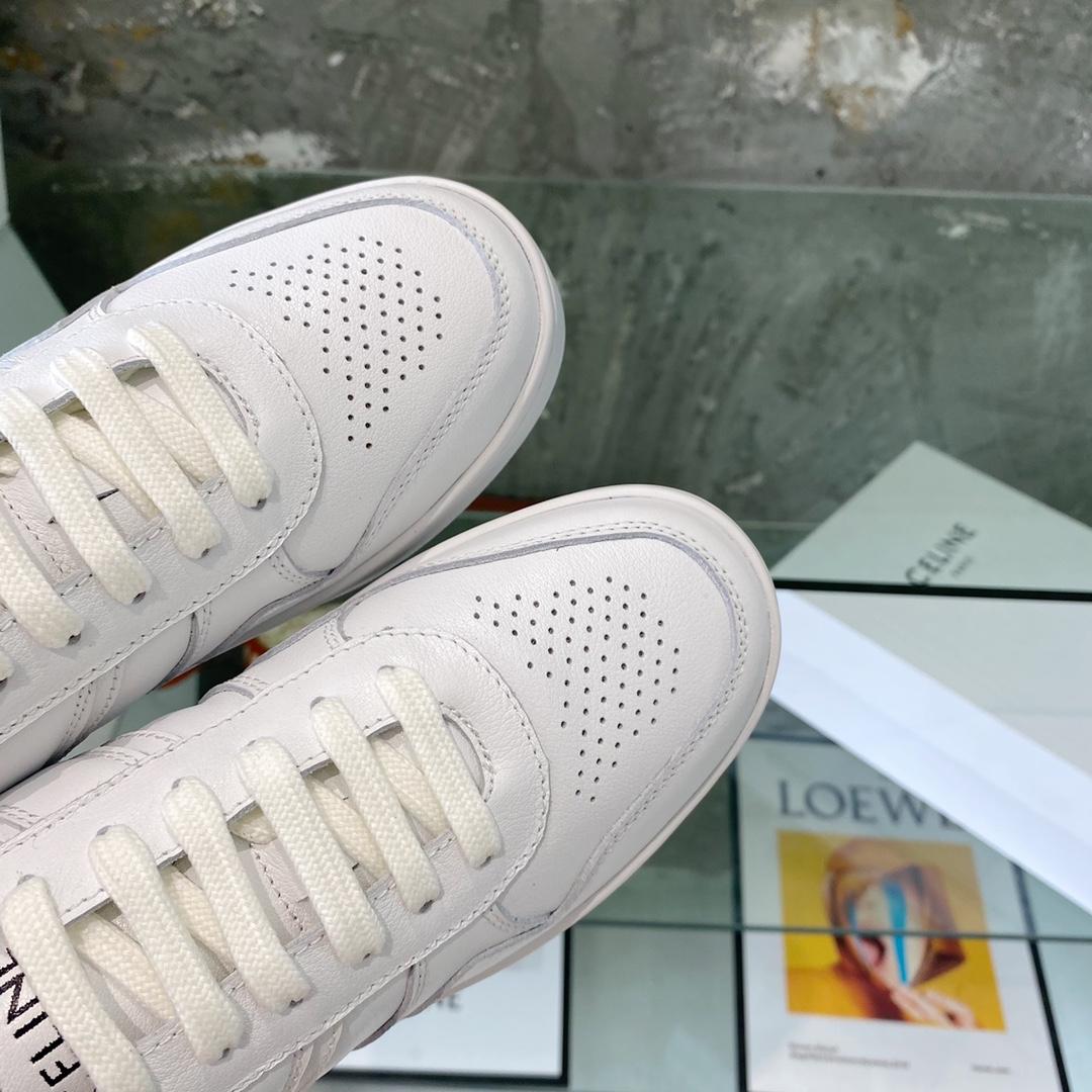 Celine Trainer Low Lace-Up Sneaker In Calfskin - PerfectKickZ