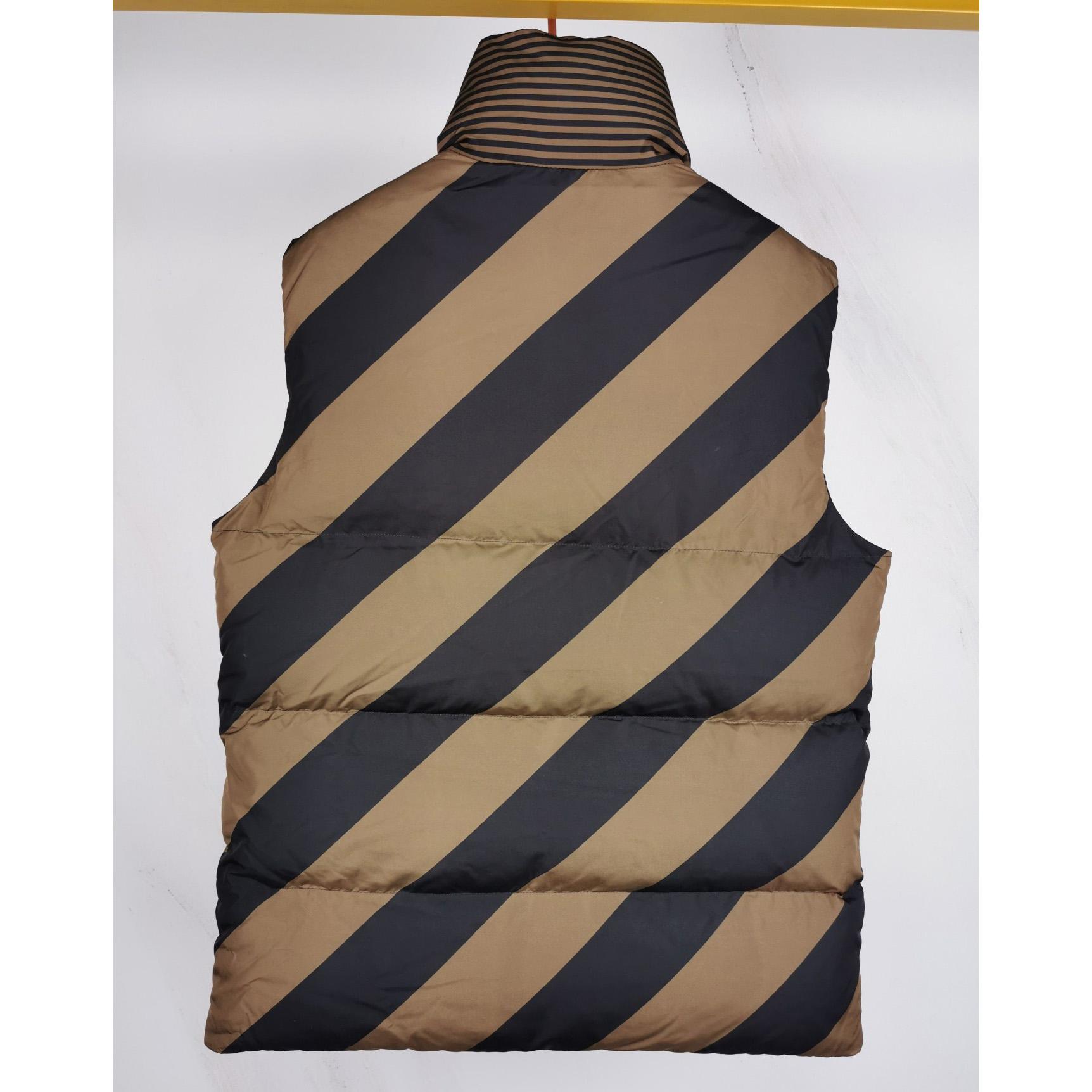 Fendi Gilet Brown Nylon Vest - PerfectKickZ