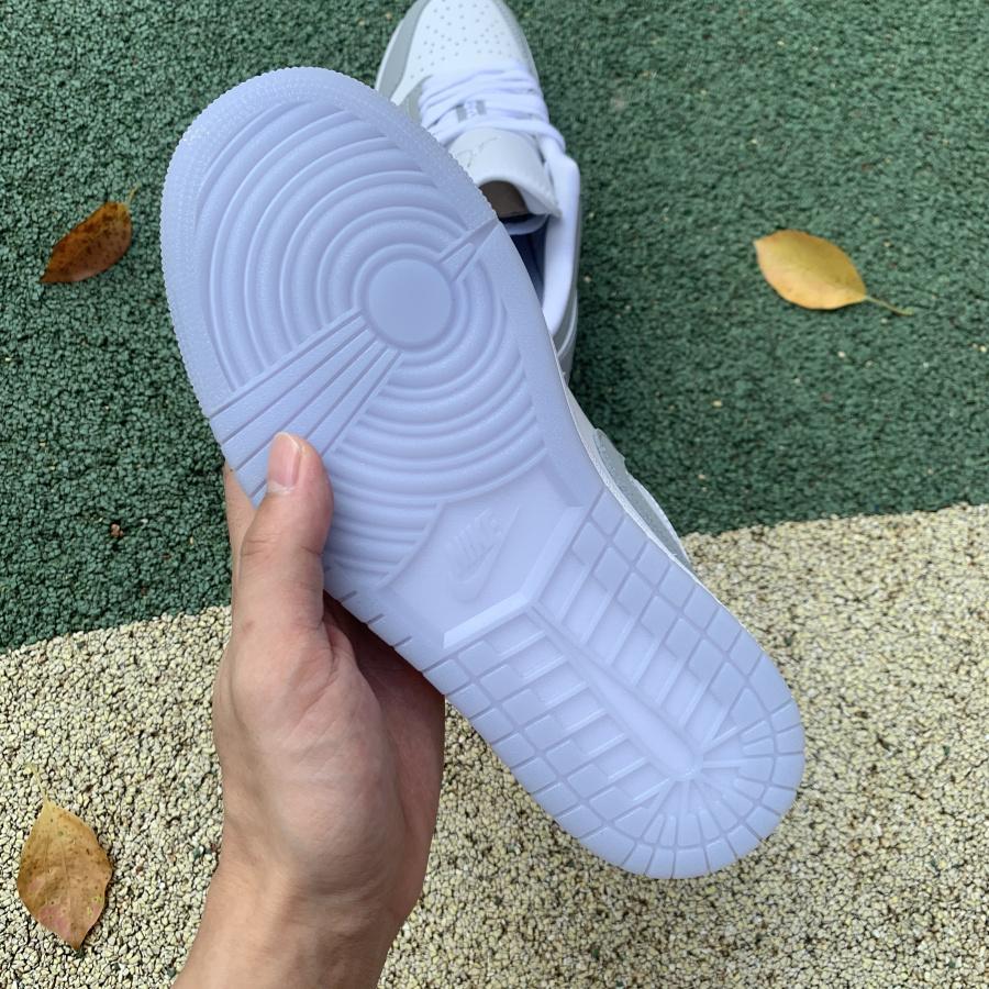 Air Jordan 1 Low White Wolf Grey Sneaker    DC0774-105 - PerfectKickZ