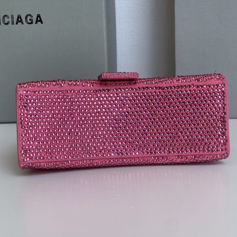 Balenciaga Hourglass XS Handbag With Rhinestones(19-8-21cm) - PerfectKickZ