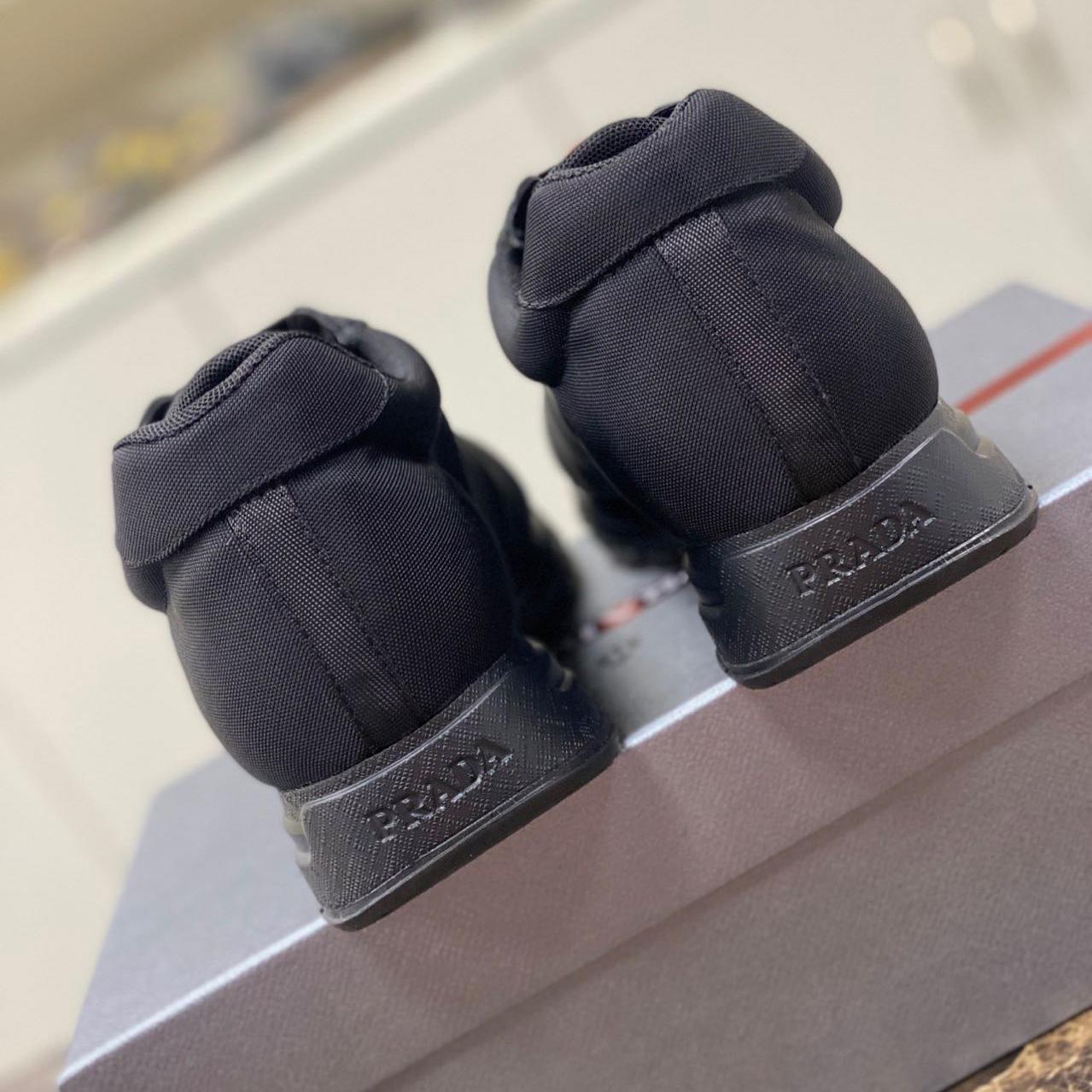Prada Nylon And Leather Sneakers - PerfectKickZ
