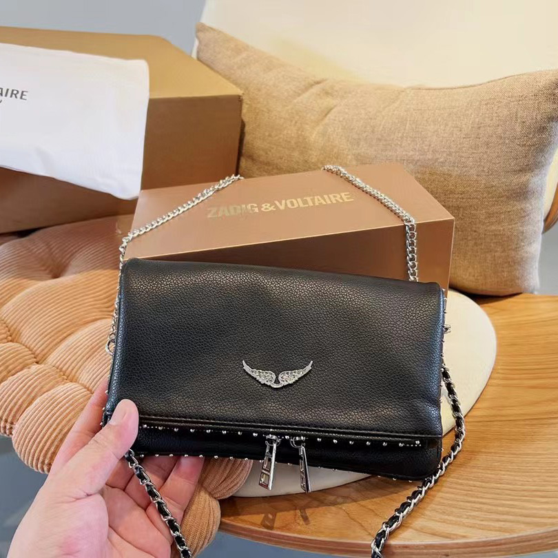 Zadig & Voltaire Shoulder Bag In Black(21-13-3cm) - PerfectKickZ