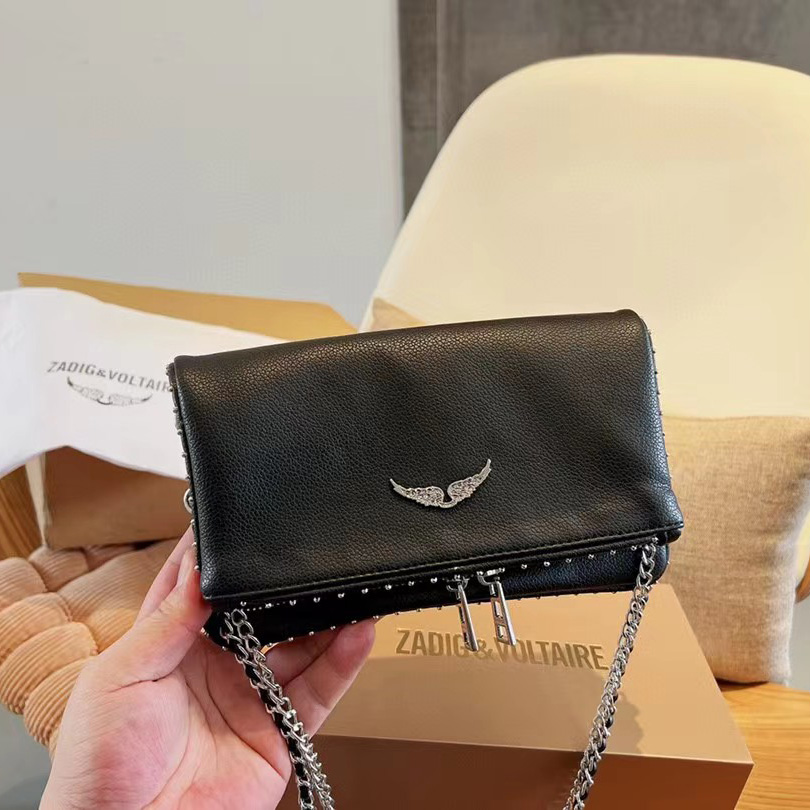 Zadig & Voltaire Shoulder Bag In Black(21-13-3cm) - PerfectKickZ