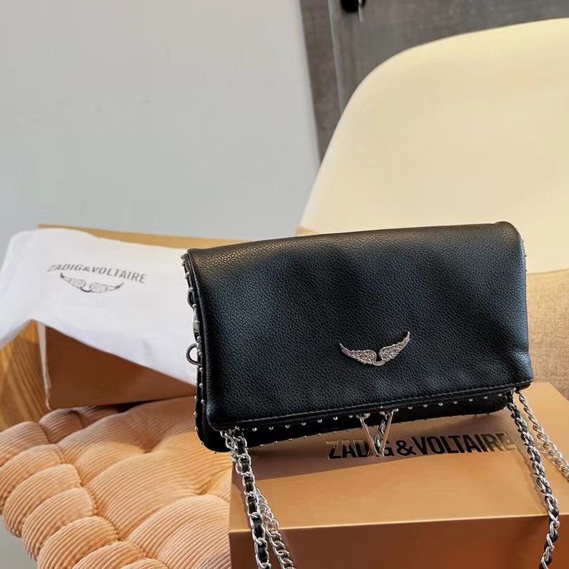 Zadig & Voltaire Shoulder Bag In Black(21-13-3cm) - PerfectKickZ