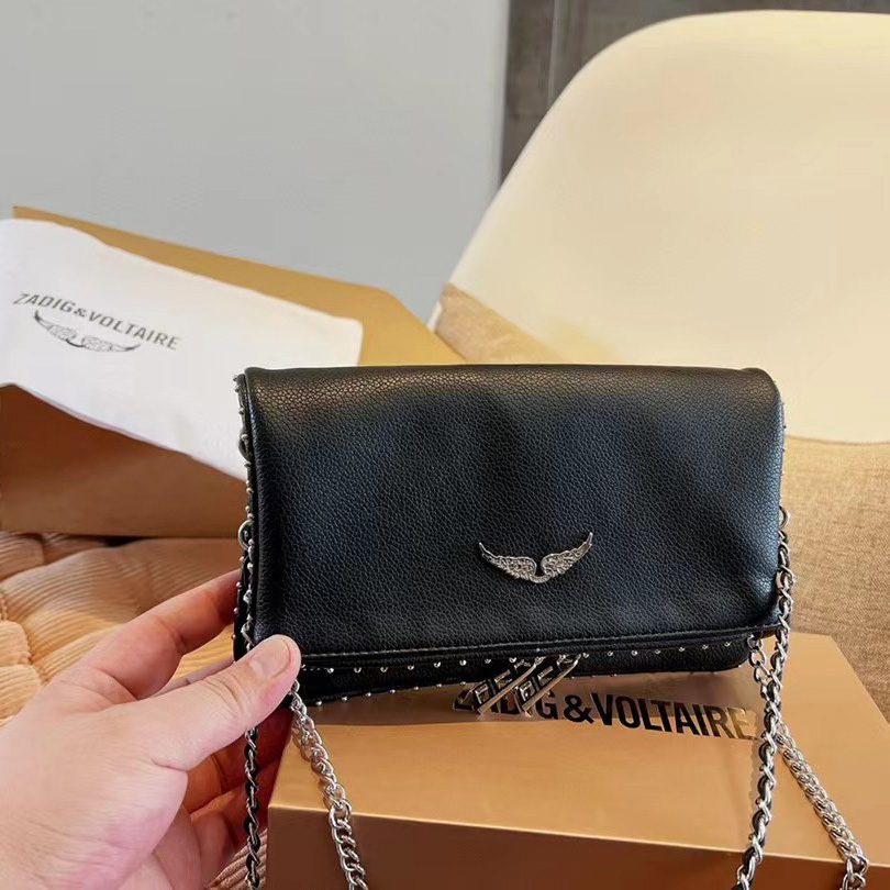 Zadig & Voltaire Shoulder Bag In Black(21-13-3cm) - PerfectKickZ