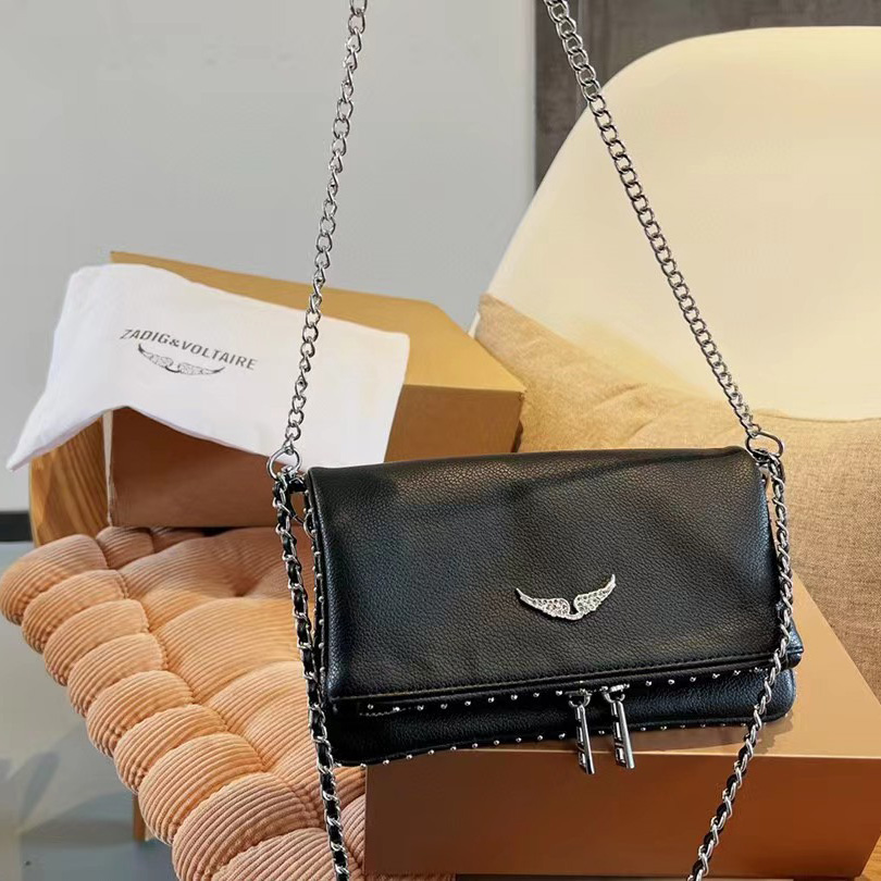 Zadig & Voltaire Shoulder Bag In Black(21-13-3cm) - PerfectKickZ