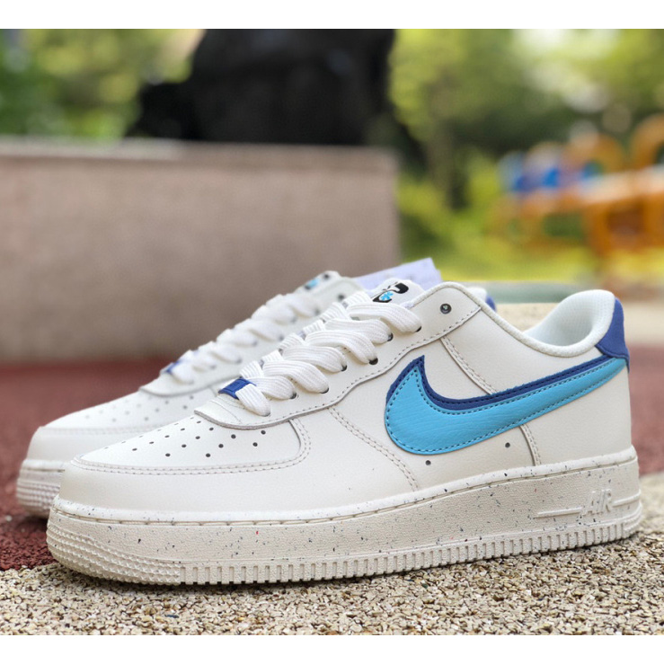 Nike Air Force 1’07 LV8 EMB"82 White Blue" Sneaker      DQ0359-100 - PerfectKickZ