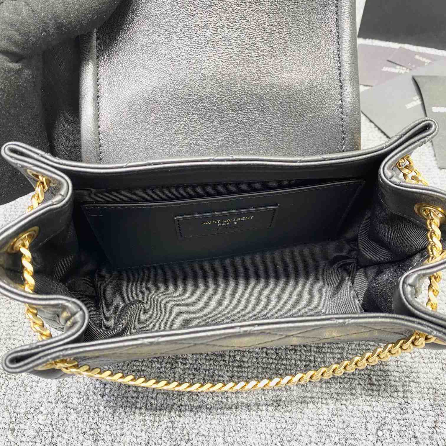 Saint Laurent Mini Nolita In Lambskin(18-13-6cm) - PerfectKickZ