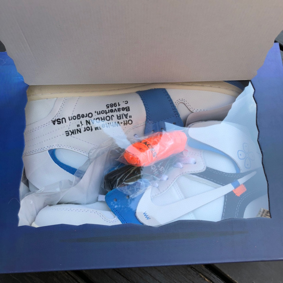 Off-White x Air Jordan 1 OW High Sneaker   50818-168 - PerfectKickZ