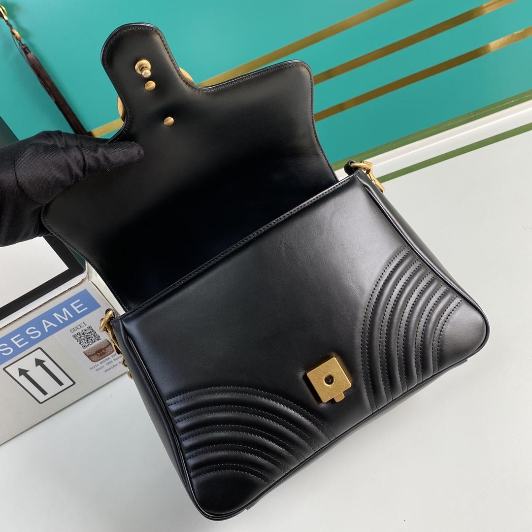 Gucci GG Marmont Small Top Handle Bag(27-19-10.5cm) - PerfectKickZ