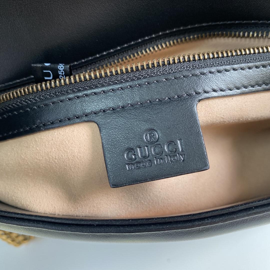 Gucci GG Marmont Small Top Handle Bag(27-19-10.5cm) - PerfectKickZ