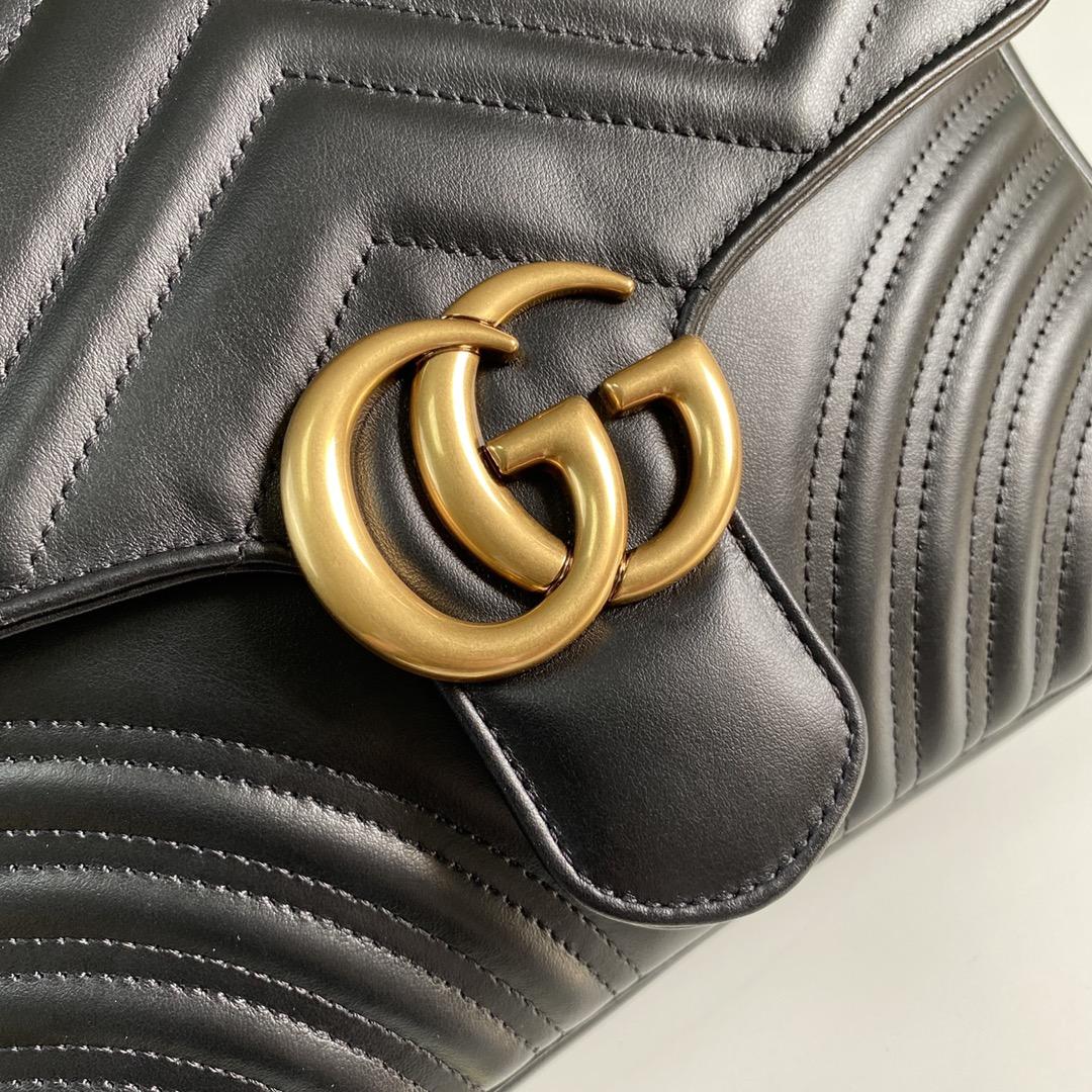 Gucci GG Marmont Small Top Handle Bag(27-19-10.5cm) - 