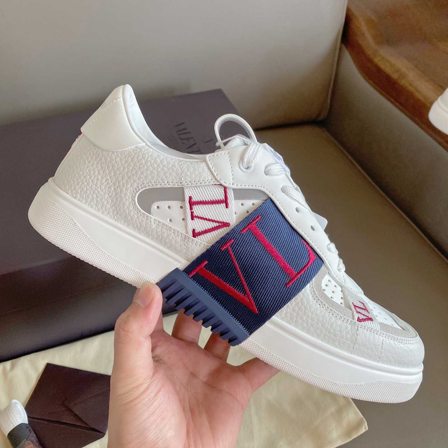 Valenti Low-Top Calfskin Vl7n Sneaker With Bands - PerfectKickZ