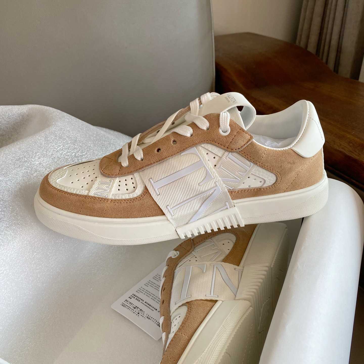 Valenti Low-Top Calfskin Vl7n Sneaker With Bands - PerfectKickZ